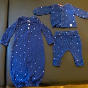 3 piece NB set with anchors